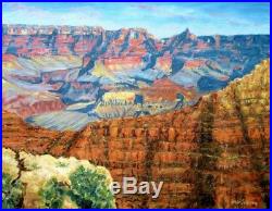 Contemporary Original Oil Painting on Canvas Landscape Grand Canyon Park Arizona