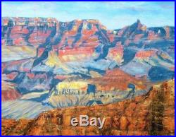 Contemporary Original Oil Painting on Canvas Landscape Grand Canyon Park Arizona