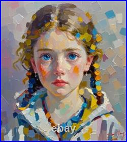 Custom Portrait painting from photo, hand painted oil painting on canvas