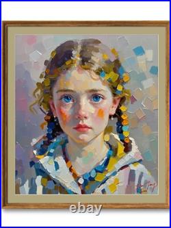 Custom Portrait painting from photo, hand painted oil painting on canvas