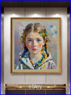 Custom Portrait painting from photo, hand painted oil painting on canvas