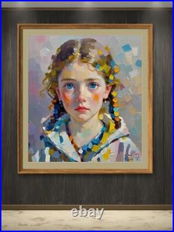 Custom Portrait painting from photo, hand painted oil painting on canvas