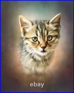 Customized Pet Portrait Rendered on canvas Turn your Pet Selfie into art