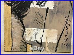 DAVID BROMLEY Nude Gillian Original, Polymer & Gold Leaf on Canvas 90cm x 60cm