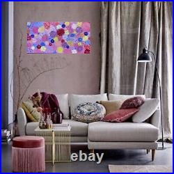 Daisy Painting Floral ORIGINAL Art Impasto Oil Painting Roses Art on Canvas Art