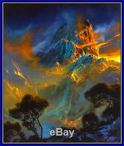Dale Terbush Original Acrylic Painting On Canvas Signed Mountain Landscape Art