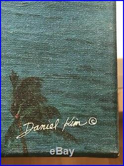 Daniel Kim Hawaiian Landscape Huge Original Oil On Canvas Painting Listed Artist