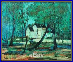 Donald Purdy Original Oil Painting On Canvas Signed New England Landscape Art