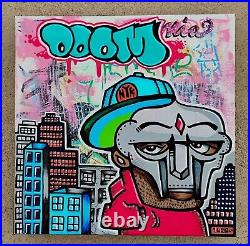 Dr. Nuse89 Original Hand-painted Illustration Mf Doom Zev Love X Kmd Tribute