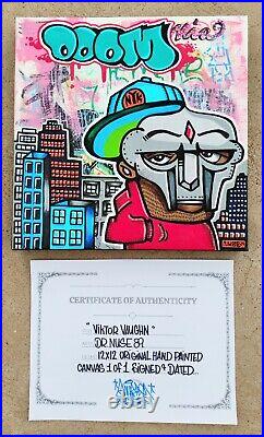 Dr. Nuse89 Original Hand-painted Illustration Mf Doom Zev Love X Kmd Tribute