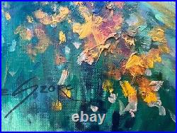 EVA SZORC Landscape Painting Original Oil On Canvas Pefect Day 20 x 16