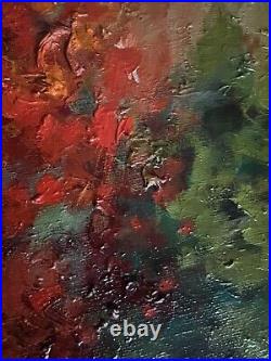 EVA SZORC Landscape Painting Original Oil On Canvas Poppy Convention 20 x 16