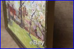 Estate Found Vintage Original Oil Painting On Canvas Panel By G. Newbold