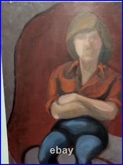 Estate Sale Collection Texas Artist Acrylic Painting on Canvas 22 x 28 Estate Sale Collection Texas Artist Acrylic Painting on Canvas 22 x 28