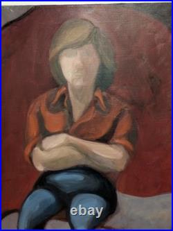 Estate Sale Collection Texas Artist Acrylic Painting on Canvas 22 x 28