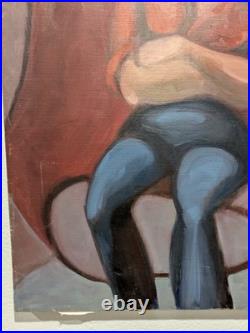 Estate Sale Collection Texas Artist Acrylic Painting on Canvas 22 x 28