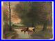 FAB-Antique-19th-Original-Purant-Dutch-Oil-on-Canvas-Cows-by-River-Scene-Signed-01-hf