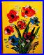 FLOWERS-ON-YELLOW-ARTWORK-ART-canvas-painting-Original-Oil-Painting-EY545-01-lc