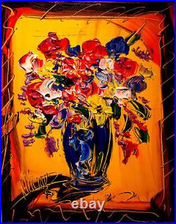 FLOWERS Original Oil Painting on canvas IMPRESSIONIST ART G5V45G