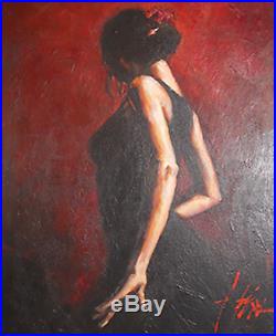 Fabian Perez'Flamenco I' Original acrylic on canvas 20 x 16