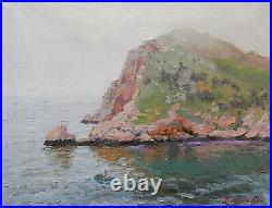 Fog Seascape Oil Painting on canvas Odessa Artist Original Ukrainian Art Signed