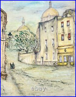 Framed Oil Painting on Canvas with Bold Brushwork 17x21