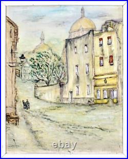 Framed Oil Painting on Canvas with Bold Brushwork 17x21