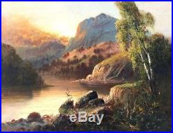 Frank Hider Original Oil On Canvas Landscape Loch Ness