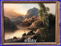 Frank Hider Original Oil On Canvas Landscape Loch Ness