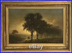 Frederick D. Williams (1829-1915) Tonalist Landscape with Horse 1863 Oil on Canvas