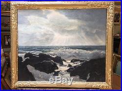 Frederick Judd Waugh 1861-1940 Oil on Canvas Seascape Original Frame Listed Art