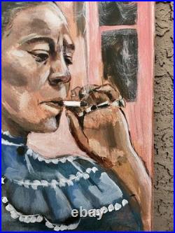 Frida Kahlo Art Painting Mexican Art Acrylic on Canvas 24x36 DLAS