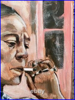 Frida Kahlo Art Painting Mexican Art Acrylic on Canvas 24x36 DLAS