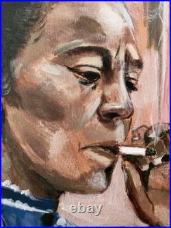 Frida Kahlo Art Painting Mexican Art Acrylic on Canvas 24x36 DLAS