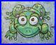 Frumpy-Da-Frog-8x10-canvas-oil-painting-NEW-smiling-original-WOW-signed-CROWELL-01-dle