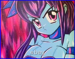 GTA Princess Robot Bubblegum Acrylic Painting 20x16