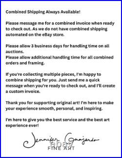 GUAJARDO Original Neo Expressionism Ballet Dancer 12X16 Canvas