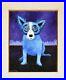 George-Rodrigue-Blue-Dog-Original-Oil-On-Linen-1991-One-Of-A-Kind-Rare-Painting-01-lap