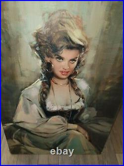 Giordano Giovanetti Signed Italian Oil Painting X-large