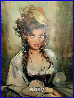 Giordano Giovanetti Signed Italian Oil Painting X-large