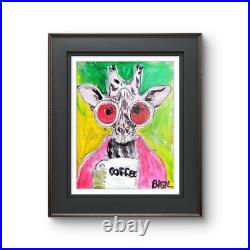 Giraffe Therapist Abstract Expressionist Original Painting Canvas Giraffe Therapist Abstract Expressionist Original Painting Canvas