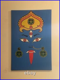 Goddess Kali Mata. 24x36 Acrylic On Canvas