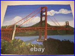 Golden Gate Acrylic painting