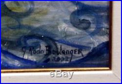 Graciela Rodo Boulanger Original Oil Painting Au Filde Leau with Custom frame