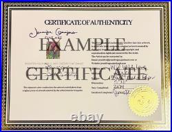 Guajardo Art Bee and Blue Swirls 9X6 Paper Abstract Neon Expressionism