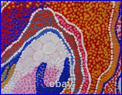 HUGE 120cm by 100cm Dot Painting, Abstract Contemporary Aboriginal Style