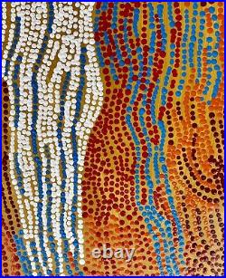 HUGE 90cm by 90cm Dot Painting, Original Abstract Contemporary Aboriginal style