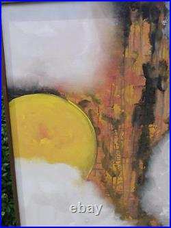 HUGE Harris Strong STUDIOS Mid Century MODERN Abstract Oil Painting Shelley