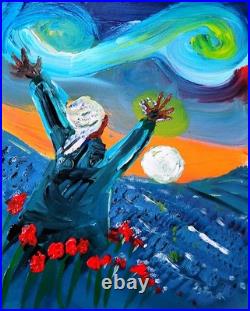 Hallelujah Figurative Abstract Expressionist Art Painting