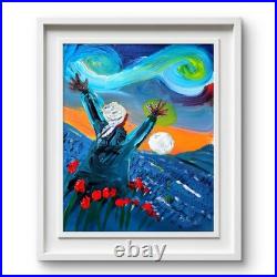 Hallelujah Figurative Abstract Expressionist Art Painting